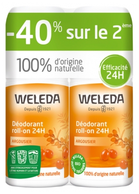 Weleda Deodorant Duindoorn Roll-on 24H Set van 2 x 50 ml