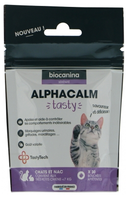 Biocanina Alphacalm Tasty Cats - NAC - Very Small Dogs 30 Kęsów Karmy w Rozmiarze 