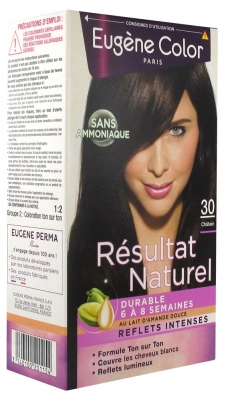 Eugène Color Natural Result Ammonia Free Color - Hair Colour: 30 Chestnut