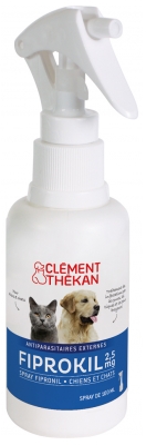 Clément Thékan Fiprokil 2,5 mg Chat et Chien Spray 100 ml