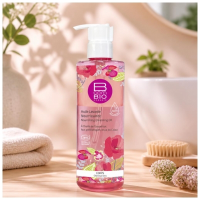 BcomBIO Huile Lavante Nourrissante Bio 400 ml