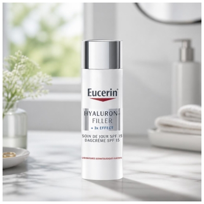 Eucerin Hyaluron-Filler + 3x Effect Day Care SPF15 Normal to Combination Skin 50ml