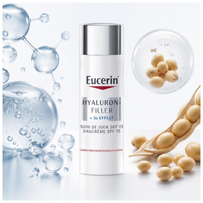 Eucerin Hyaluron-Filler + 3x Effect Day Care SPF15 Normal to Combination Skin 50ml