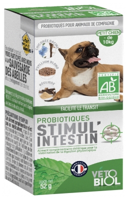 Vétobiol Probiotics Stimul'Intestin Small Dog Organic 52g