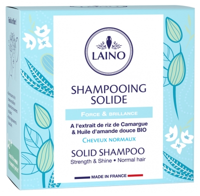 Laino Shampoing Solide Force & Brillance Cheveux Normaux 60 g