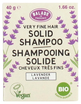 Balade en Provence Shampoing Solide Cheveux Très Fins Lavande Bio 40 g