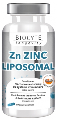 Biocyte Longevity Zn Zinc Liposomal 60 Capsules