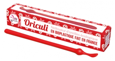 Lamazuna Oriculi Nettoyeur d'Oreilles Écologique en Bioplastique - Couleur : Rouge
