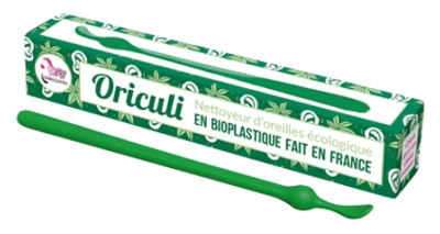 Lamazuna Oriculi Pulitore Auricolare Ecologico in Bioplastica - Colore: Verde