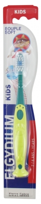 Elgydium Kids Brosse à Dents Souple 2/6 Ans - Couleur : Vert et Jaune
