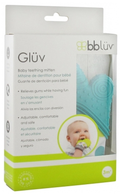 Bblüv Glüv Baby Teething Mitten 3 Months and +