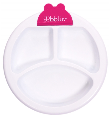 Bblüv Platö Warm Feeding Plate for Baby 4 Months and + - Colour: Pink