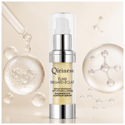 Qiriness Elixir Regard Éclat Ser Decongestionat Anti-Pungi & Anti-Cearcăne 15 ml