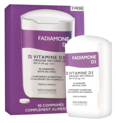 Laboratoire Novomedis Fadiamone D3 Vitamine D3 90 Comprimés