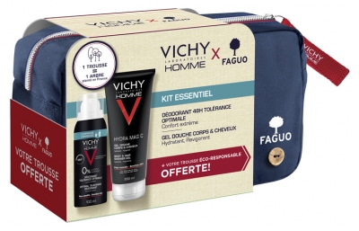 Vichy Homme Essential Kit + Blue Marine FAGUO Case Offered