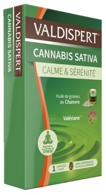 Valdispert Cannabis Sativa Calm and Serenity 24 Capsules