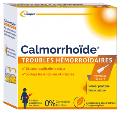 Calmorrhoïde Troubles Hémorroïdaires 10 Monodoses