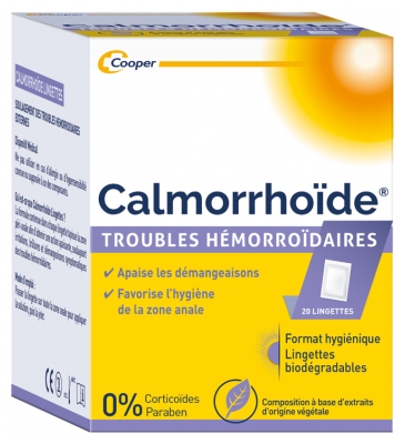 Calmorrhoïde Hemorrhoidal Disorders 20 Wipes