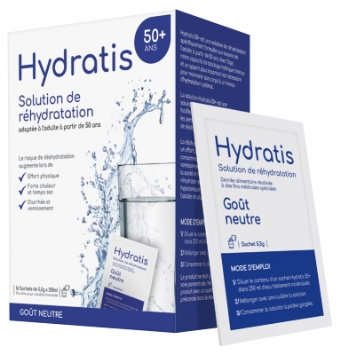 Hydratis 50+ Solution de Réhydratation 16 Sachets