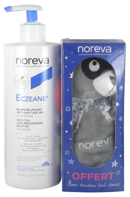 Noreva Eczeane Anti-Itch Lipid-Replenishing Balm 48H 400ml + My Soft Doudou Free