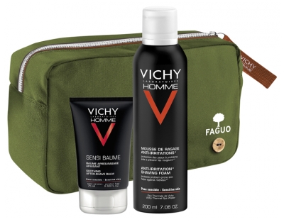 Vichy Homme Anti-Irritation Kit + Free Green FAGUO Case