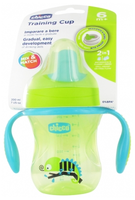 Chicco Training Cup 200ml 6 Months and + - Colour: Green