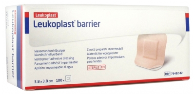 Essity Barrier 100 Wodoodporne Bandaże Samoprzylepne 3,8 x 3,8 cm