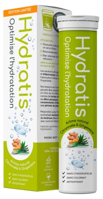 Hydratis Hydration Solution 20 Effervescent Tablets - Flavour: Lemongrass - Ginger