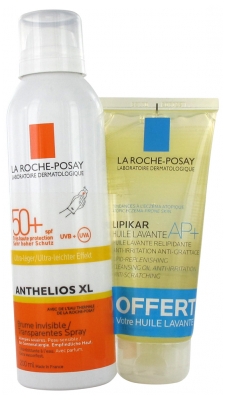 La Roche-Posay Anthelios XL Brume Invisible Ultra-Léger SPF50+ 200 ml + Lipikar Huile Lavante AP+ 100 ml Offerte