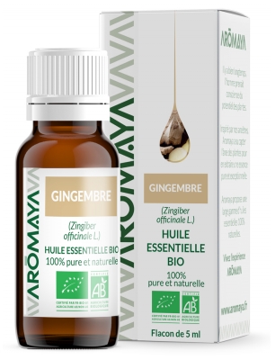 Ulei Esențial Bio de Ghimbir Aromaya 5 ml