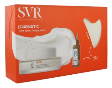 SVR Biotic C20 Crème Régénérante Éclat 50 ml + [B3] Ampoule Hydra Concentré Réparateur 10 ml & Guasha Offerts