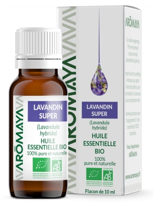 Aromaya Ekologiškai Grynas Lavandino Super Eterinis Aliejus 10 ml