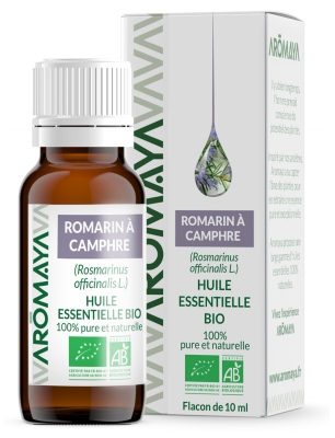 Óleo Essencial Orgânico de Alecrim Camphorado Aromaya 10 ml