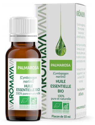Aromaya Olio Essenziale Organico di Palmarosa 10 ml