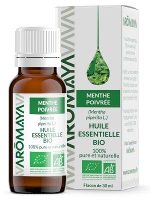 Aromaya Óleo Essencial Orgânico de Hortelã-Pimenta 30 ml