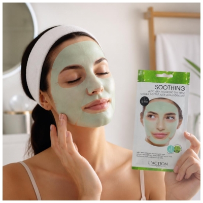 L'Action Paris Institut kaukė „Aloe Vera“ drėkinamoji 1 kaukė