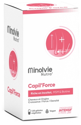 Minolvie Nutra' Capil'Force 120 Vegetable Capsules