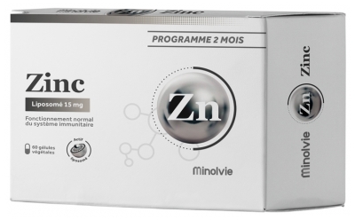 Minolvie Zink Liposomée 15 mg 60 Vegetarische Kapseln