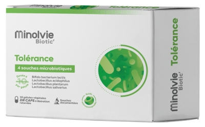Minolvie Biotic' Tolerance 30 Vegetable Capsules