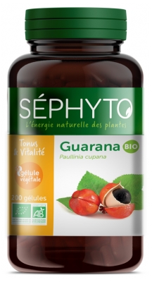 Séphyto Tonus & Vitalité Guarana Bio 200 Gélules
