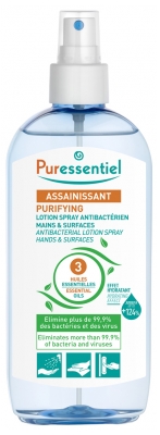 Puressentiel Purifying Antibacterial Lotion Spray Hands & Surfaces with 3 Essential Oils 250ml