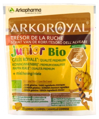 Arkopharma Arko Royal Trésor de la Ruche Gelée Royale Qualité Premium Junior Bio 20 Gommes