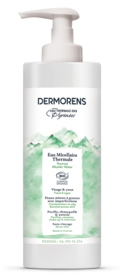 Dermorens Organic Thermal Spring Water for Combination to Oily Skin 500 ml