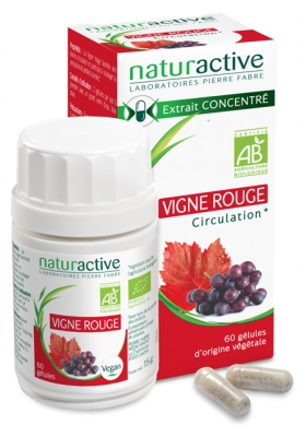 Naturactive Rote Weinrebe Bio 60 Kapseln
