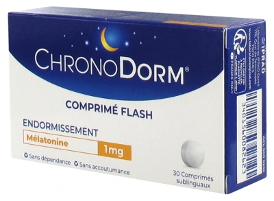 Laboratoires IPRAD ChronoDorm Mélatonine 1 mg 30 Comprimés Sublinguaux