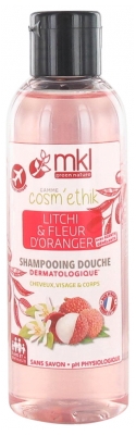 MKL Green Nature Cosm'Ethik Shampoing Douche Dermatologique Litchi et Fleur d'Oranger 100 ml