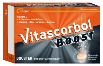 Vitascorbol Boost Booster 20 Comprimés Effervescents