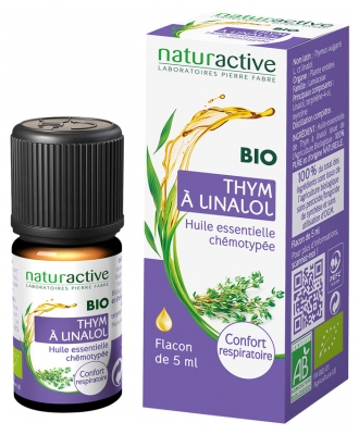Naturactive Aceite Esencial Tomillo Común con Linalol (Thymus vulgaris L. QT linalol) Bio 5 ml