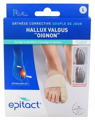 Epitact Korrigerande Ortos för Hallux Valgus/Knyst - Storlek: L