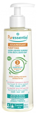 Puressentiel Purifying Surgras Liquid Soap with 3 Essential Oils 250ml